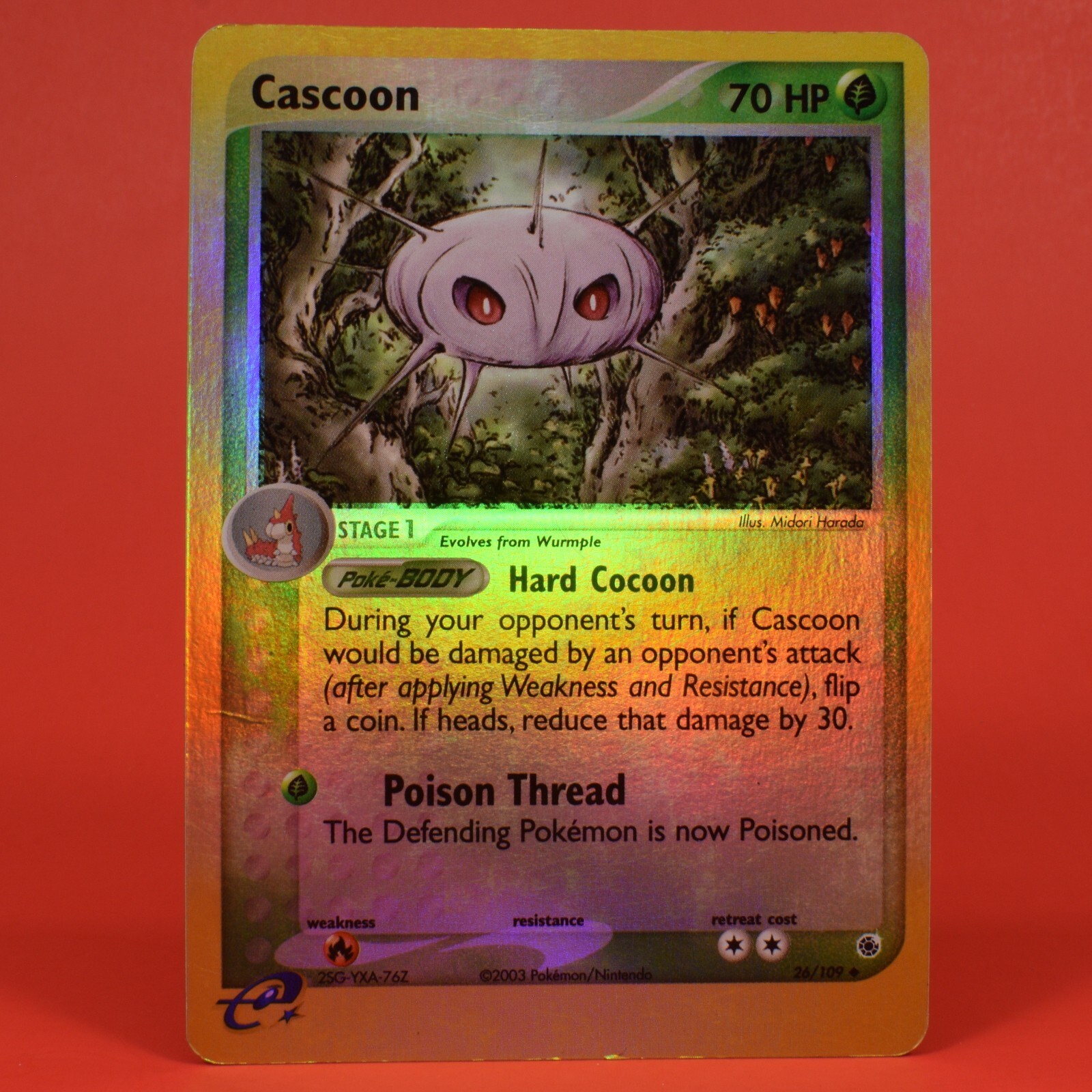Pokemon TCG English Card ex Ruby & Sapphire Cascoon 26/109 Reverse Holo