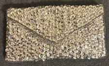 Vintage Silver shimmering Clutch