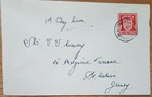 Jersey 1941 WW2 German Occupation 1d Red Arms of Jersey Shield First Day Cover