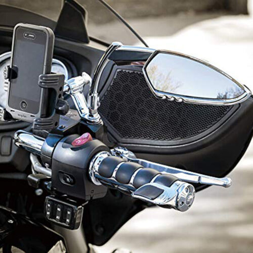 2x Motorcycle 1'' Handle Bar Hand Grips Chrome For Harley Sportster XL 1200 883 - Picture 8 of 12