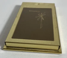 Vintage Park Sherman Brass Starburst Desk Memo Pad Holder 6x3.25” USA