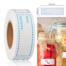 Removable Freezer Labels Water Oil Resistant for Food Containers Organization