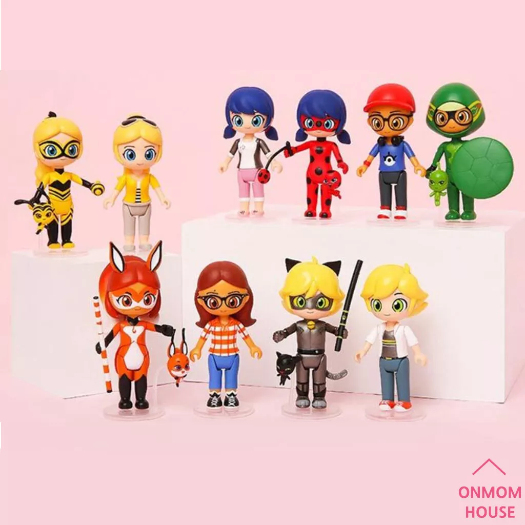 Miraculous Ladybug Character Figure Doll Cat Noir Rena Rouge Queen Bee