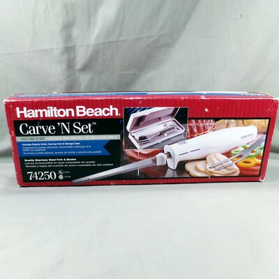NEW Hamilton Beach Electric Knife with Case in Vintage Box