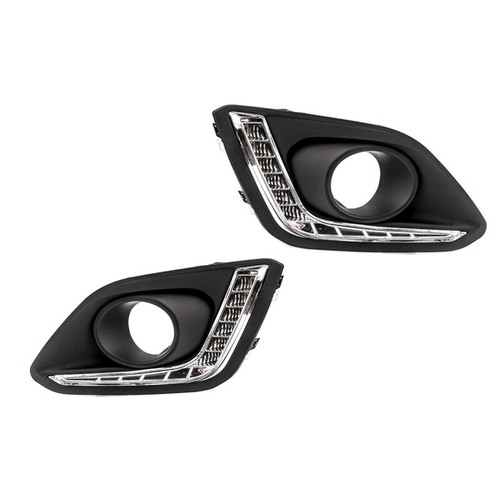 Pair LED DRL Daytime Running Light cover For Suzuki Swift 2014 2015