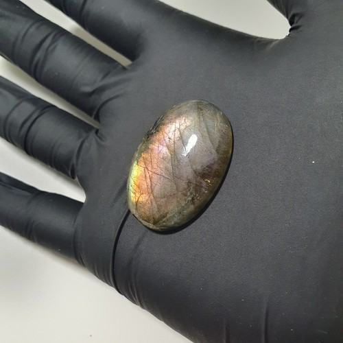 Labradorite Crystal Cabochon Oval Polished Gemstone for Wire Wrapping Crafts DIY - Picture 4 of 17