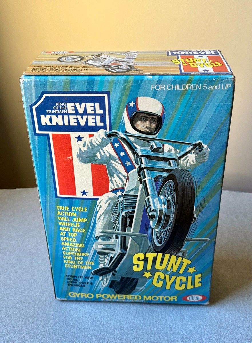 Vintage 1975 Evel Knievel Stunt Cycle by in Sealed