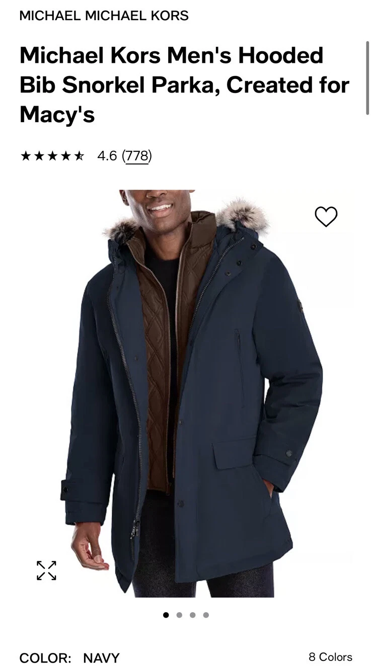 Parka bavaglino snorkeling Michael Kors nuova taglia media