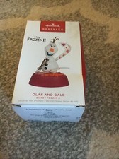 New in Box Box Damaged 2022 Hallmark Keepsake Ornament Olaf  Gale Frozen II