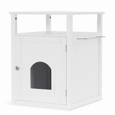 Lovupet Cat Litter Box Furniture Hidden, Kitty Litter House Enclosure 0507