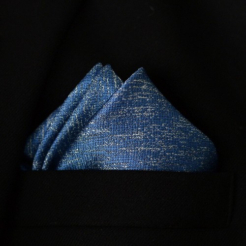 Accessori tuta vintage uomo tasca quadrata paisley fazzoletto petto business - Foto 3 di 20