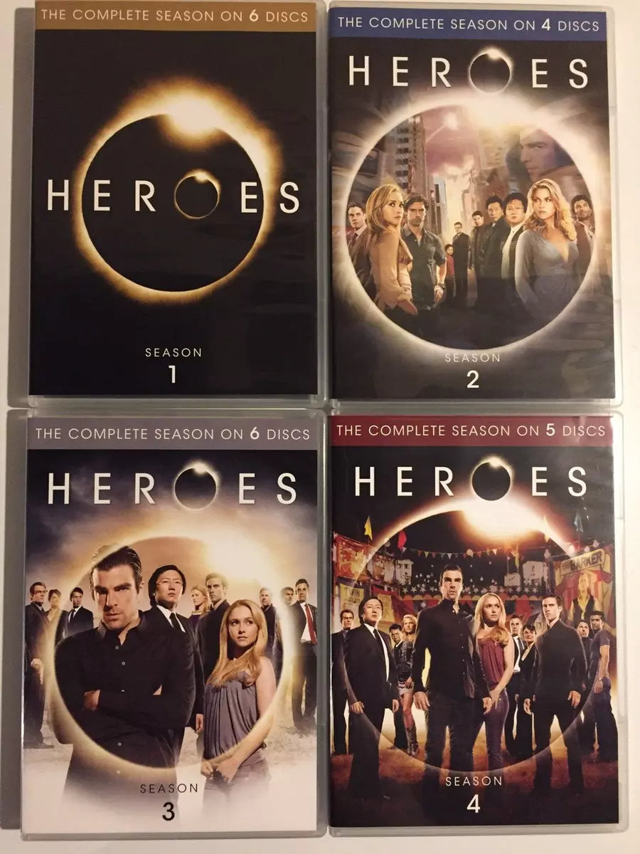 HEROES~The Complete Series~ Season 1-4 DVD Set~2012~NBC~Widescreen~Excellent