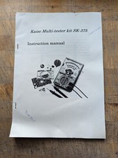 Kaise Multi-tester Kit SK-375 Instruction Manual