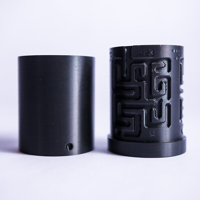 Crazy Puzzle Cup - Try to get the cylinder inside the cup all the way!