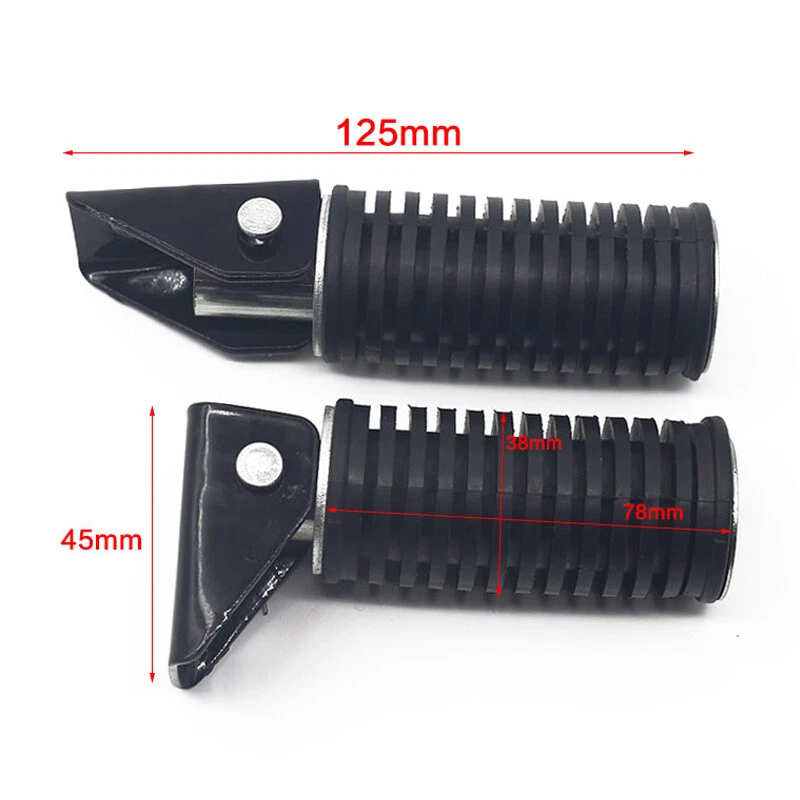 Juego de estriberas plegables para moto Pit Dirt Bike pedales reposapiés para pasajero Foto 2 de 4