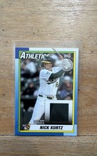 2025 Topps Update Series - 1990 Topps Baseball Relics Nick Kurtz #90RU-NK (MEM,