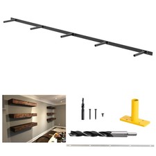 Heavy Duty Floating Shelf Bracket 69 inch, Hidden Shelf Bracket for Mantel an...