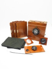 Holzkamera 13x18 Brückner Rabenau mit Hugo Meyer + Laack Reisekamera