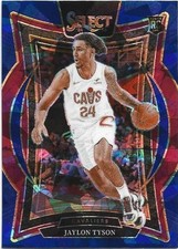 2024-25 SELECT JAYLON TYSON BLUE ICE REFRACTOR ROOKIE CARD