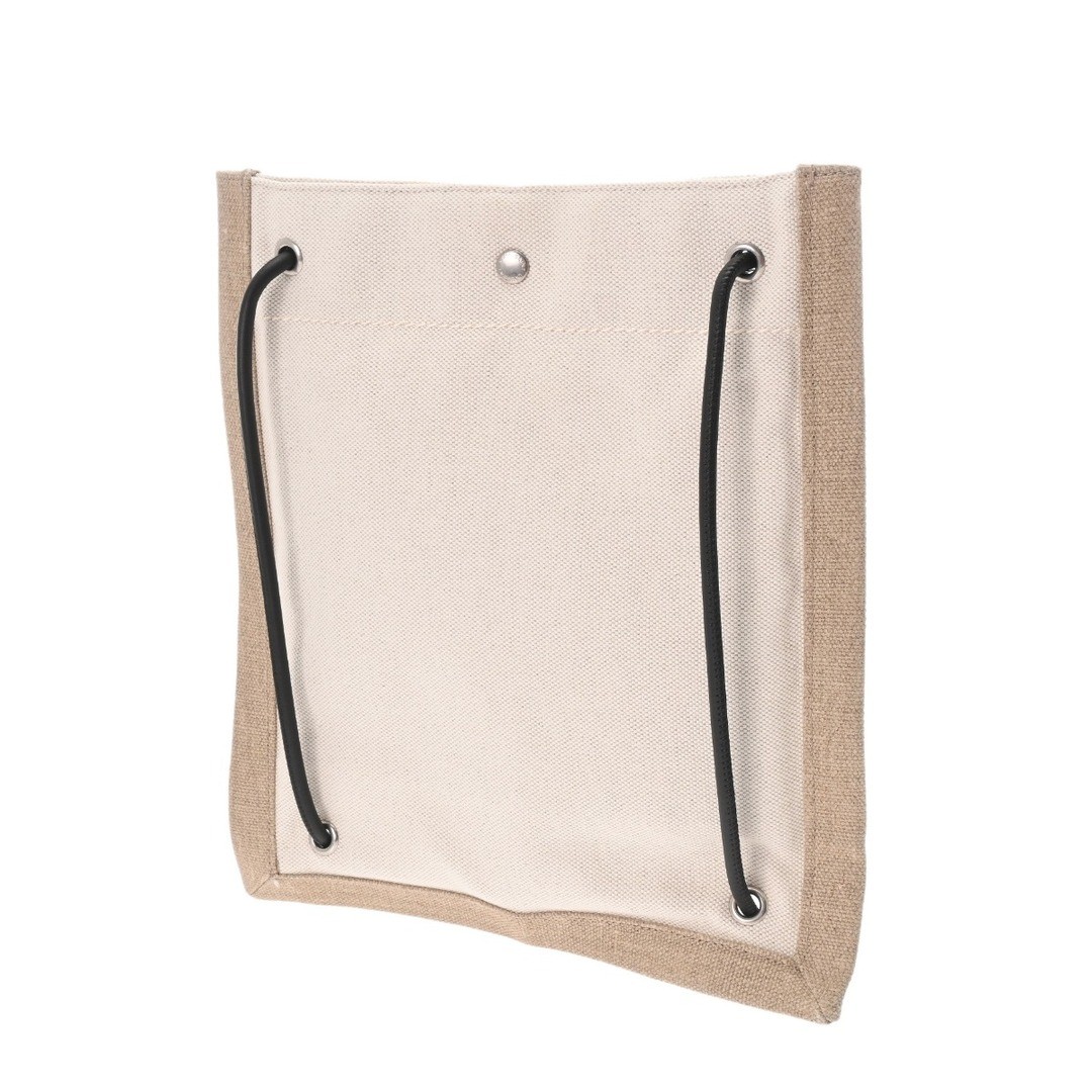 Borsa a tracolla piatta Saint Laurent beige