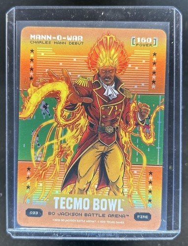 2026 Battle Arena Tecmo Bowl Mann-O-War Debut Orange Battlefoil SP #O33