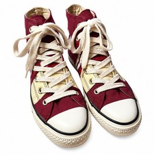 CONVERSE Chuck Taylor All Star Rare Vintage Women/7 Men/5 Red Ivory Retro Stripe