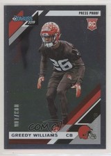 2019 Panini Donruss Rookies Press Proof Silver 3/100 Greedy Williams #272 fr6
