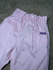 Vintage OshKosh Girls Pink Cotton Pants 4T Made in USA Elastic Waist