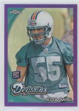 2010 Topps Chrome Retail Purple Refractor 448/555 Koa Misi #C119 2u6