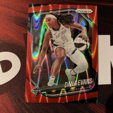 DANA EVANS 2025-26 PANINI PRIZM WNBA RED SEISMIC 1/249 #33 LAS VEGAS ACES