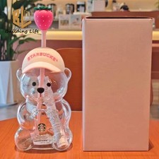 2026 Starbucks Bearista Bear Cup Tumblers Strawberry Topper Baseball Cap 591ml