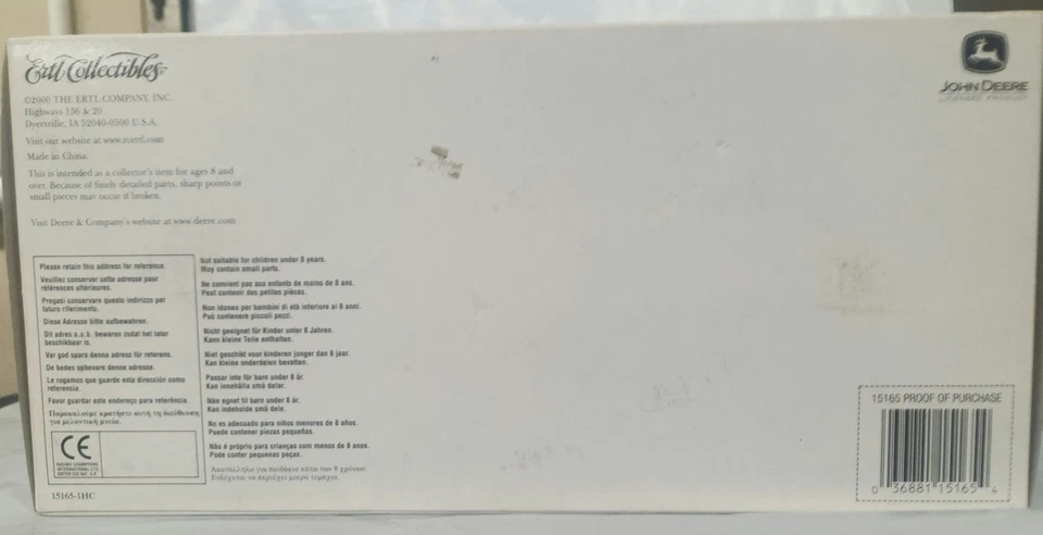 Ertl Precision #18 John Deere Model 720 Tractor 80 Blade 45 Loader #15186 #252 - Image 4 of 4