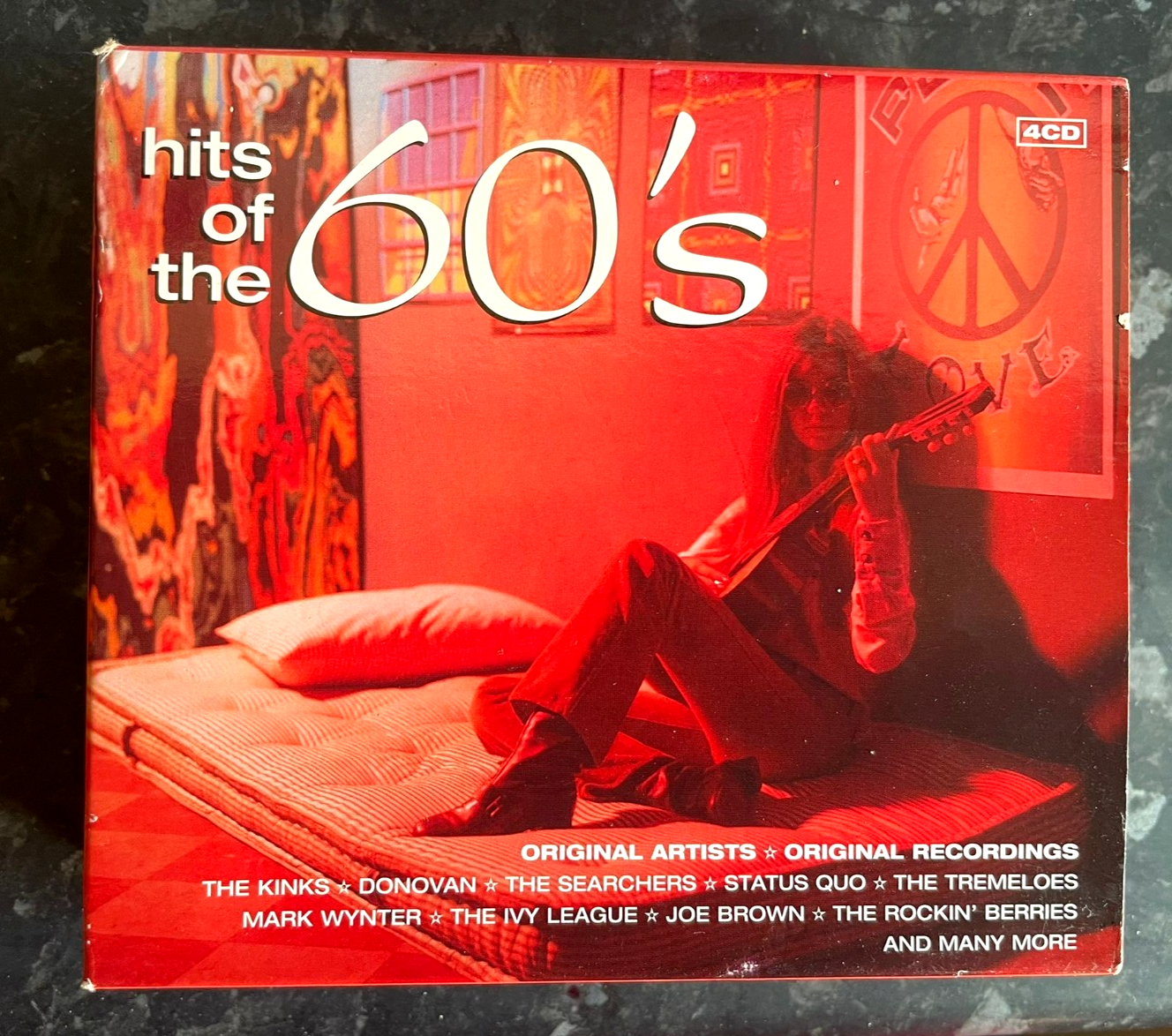 Hits Of The 60s 4-CD Kinks/Searchers/Donovan/Sandie Shaw/Joe Brown/Sorrows+