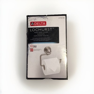 Delta LHT50-BN Lochurst Bath Toilet Paper Holder In Spot shield Brushed Nickel