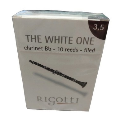 Rigotti The White One Bb Clarinet Reeds - Choose Your Strength - Box of 10
