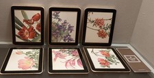 Ancien Coffret de 6 Dessous de Verre Botaniques – Christofle Paris & Matador