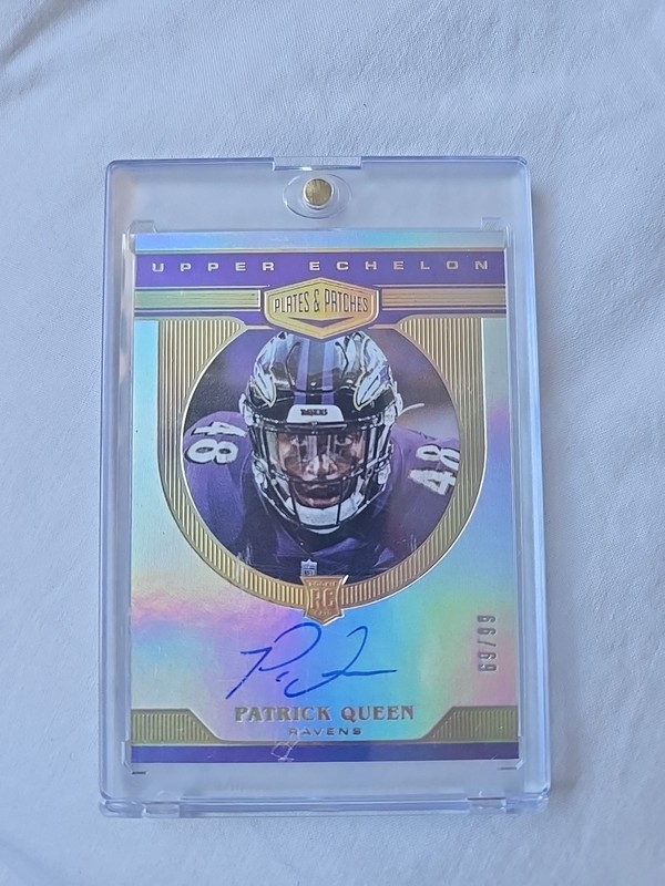 2020 Panini Plates & Patches - Rookie Upper Echelon Auto Patrick Queen UE-PQ /99