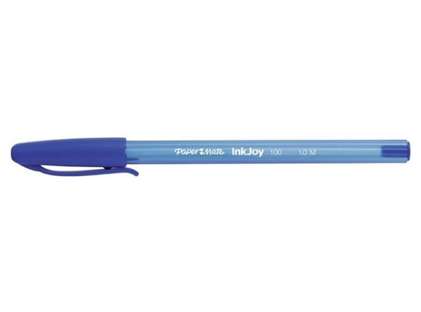 Paper Mate Inkjoy 100 Kugelschreiber Blau, M, 50Er-Pack-image