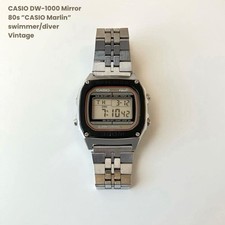 Orologio Casio Marlin DW1000 Subacqueo Quarzo Vintage Made in Japan Raro Specchio
