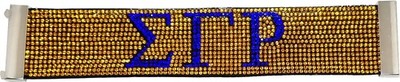 Sigma Gamma/&Gamma; Rho Austrian Crystal Bracelet [Gold - 7.5'']