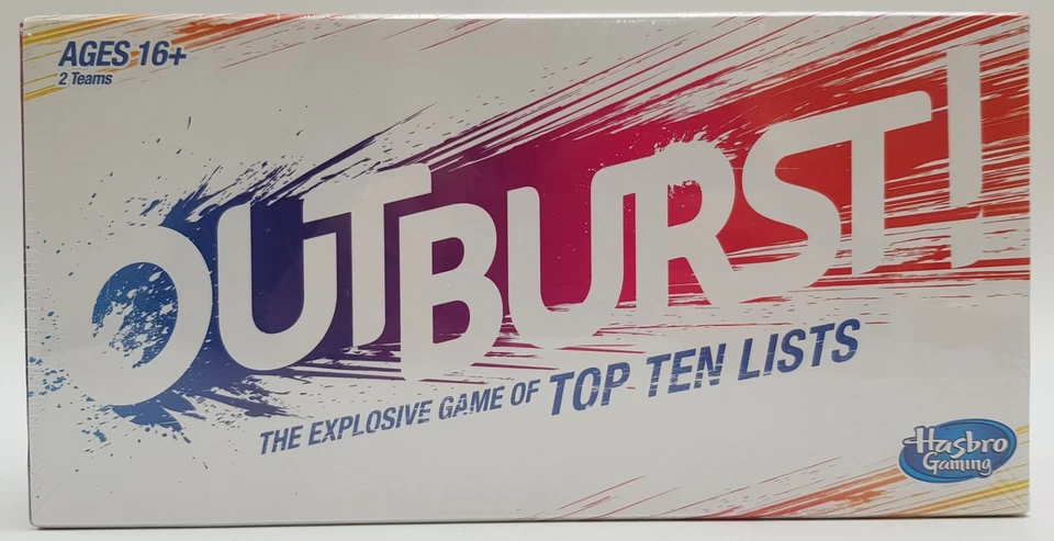 Outburst Party Board Explosive Game Trivia Top Ten Lists 2x Teams Age 16+ Hasbro - Image 3 of 4