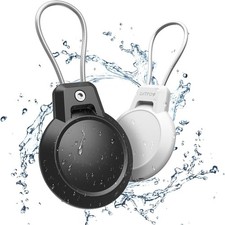 AirTag Holder - 2 Pack Waterproof AirTag Keychain Holder for Apple AirTag