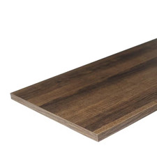 10 in. D x 24 in. W, Chestnut, Laminate Decorative Wall Shelf