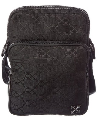 Off-White  North/South Flight Multi Pocket Crossbody Men's Black