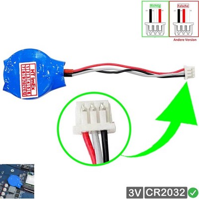 CMOS Batterie Knopfzellen mit Stecker kabel für Acer Revo RL80 (DT.SM5EG.001)
