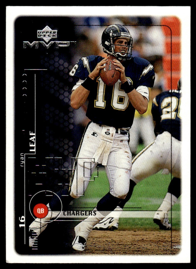 1999 Upper Deck MVP Ryan Leaf San Diego Chargers #159 17639