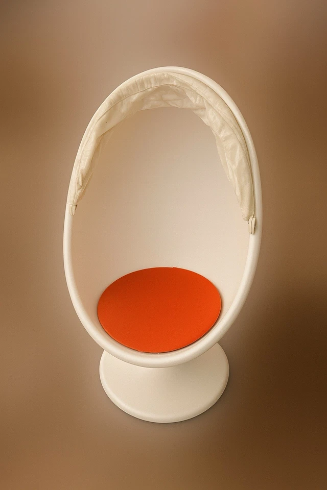 Rare Vintage IKEA Egg Chair with Canopy - Image 3 of 3