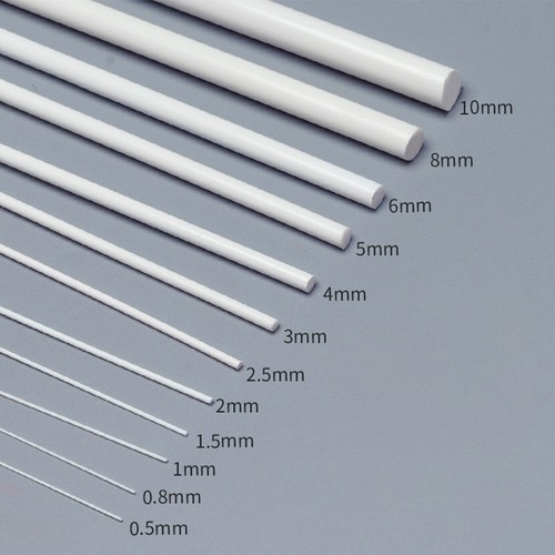 Unleash Your Imagination with 5x White ABS Solid Round Bars 250mm Length - Foto 3 di 18