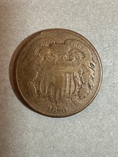 Lot of (3) Two Cent Pieces 1864, 1865, & 1870