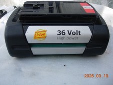BOSCH 36v rotak mower  battery  holds a full charge high power 2,6ah